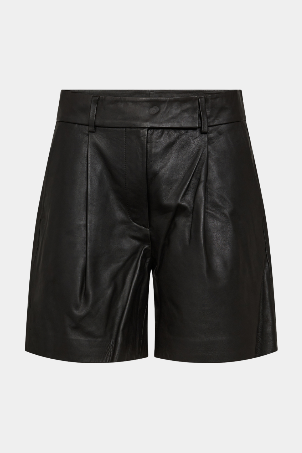 shorts, buks, læder, skind, leather, sort, black, blød, fin, smuk, elegant, klassisk, feminin, pæn, rå, cool, sej, unik, musthave, hverdag, fest