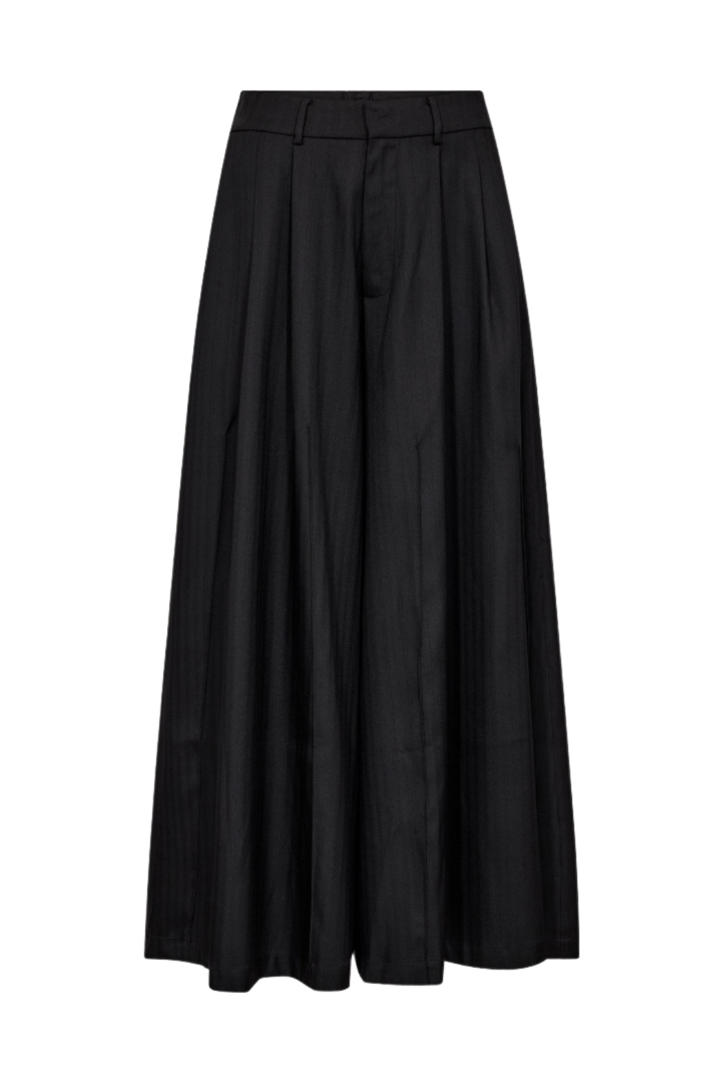 nederdel, buks, vidde, bredde, fald, sort, melange, bæltestropper, Fin, smuk, elegant, klassisk, staple, feminin, pæn, rå, cool, sej, unik, musthave, hverdag, fest, kvinde, dame, woman
