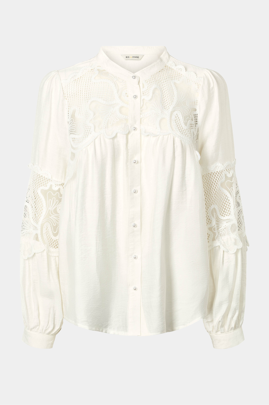 skjorte, shirt, blonde, blonder, lace, løs, knapper, hvid, Fin, smuk, elegant, klassisk, staple, feminin, pæn, rå, cool, sej, unik, musthave, hverdag, fest, kvinde, dame, woman
