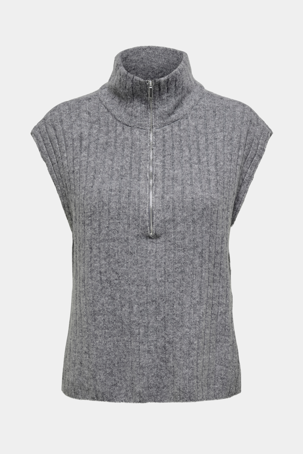 vest, knit, lynlås, strik, varm, blød, grå, grey, Fin, smuk, elegant, klassisk, staple, feminin, pæn, rå, cool, sej, unik, musthave, hverdag, fest, kvinde, dame, woman
