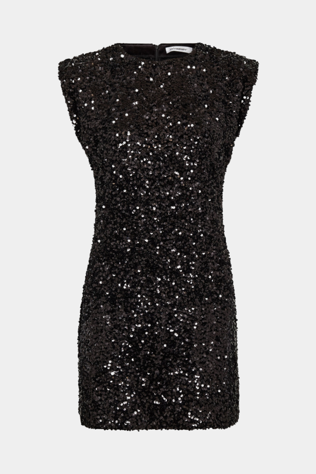kjole, dress, sort, black, glimmer, glitter, pailletter, lynlås, Fin, smuk, elegant, klassisk, staple, feminin, pæn, rå, cool, sej, unik, musthave, hverdag, fest, kvinde, dame, woman
