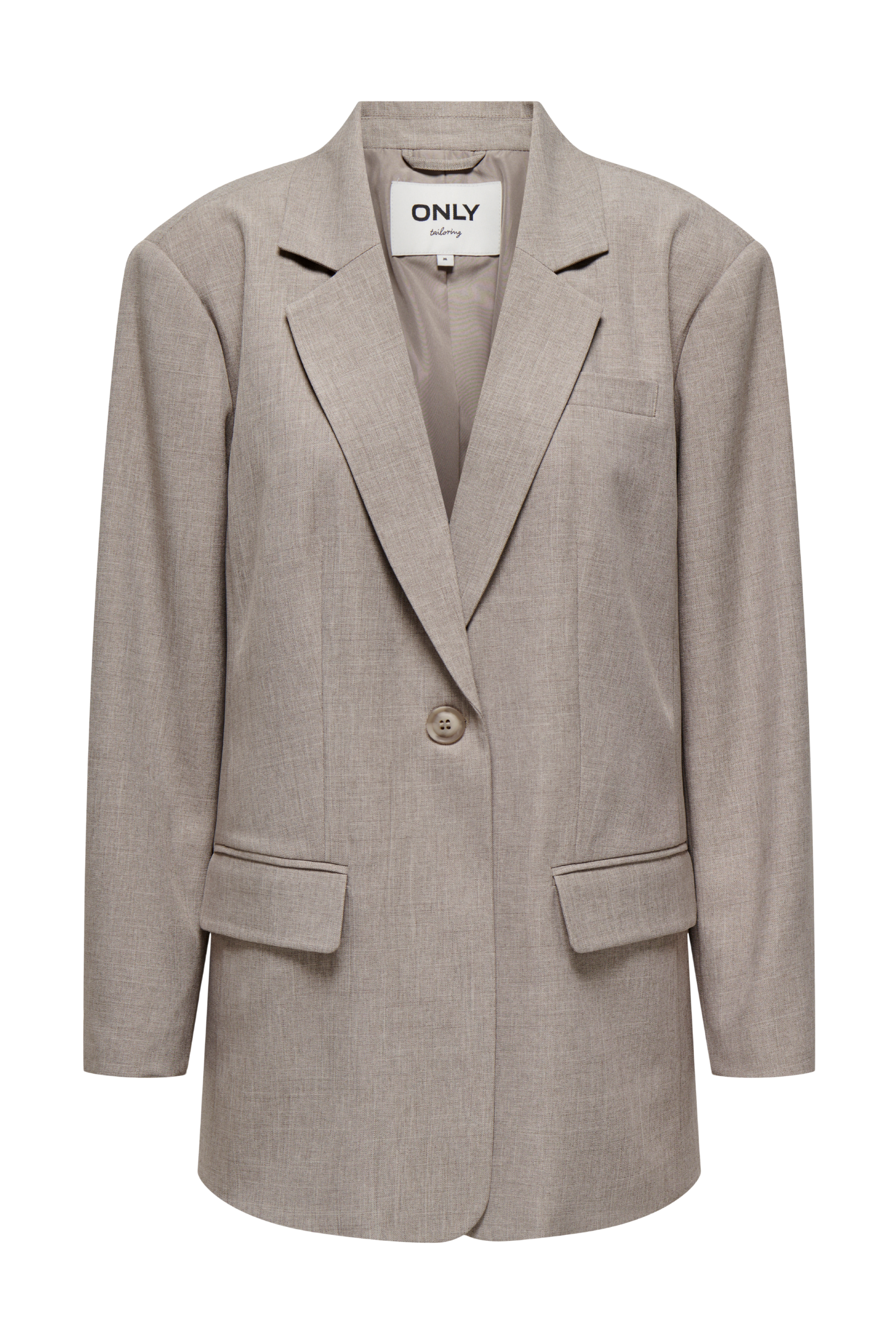 Blazer, habit, oversize, boyfriend, beige, melange, Fin, smuk, elegant, klassisk, staple, feminin, pæn, rå, cool, sej, unik, musthave, hverdag, fest, kvinde, dame, woman

