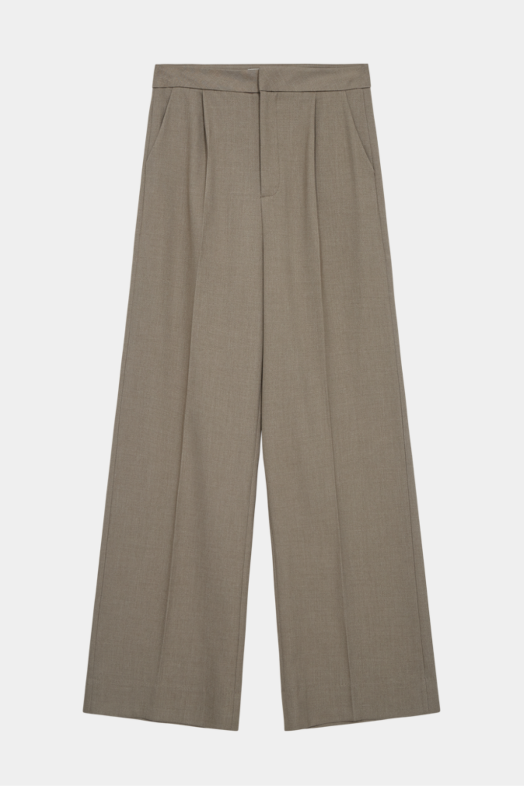 buks, bukser, pant, pants, habit, blazer, prefolder, brun, melange, beige, klassisk, vidde, Fin, smuk, elegant, klassisk, staple, feminin, pæn, rå, cool, sej, unik, musthave, hverdag, fest, kvinde, dame, woman
