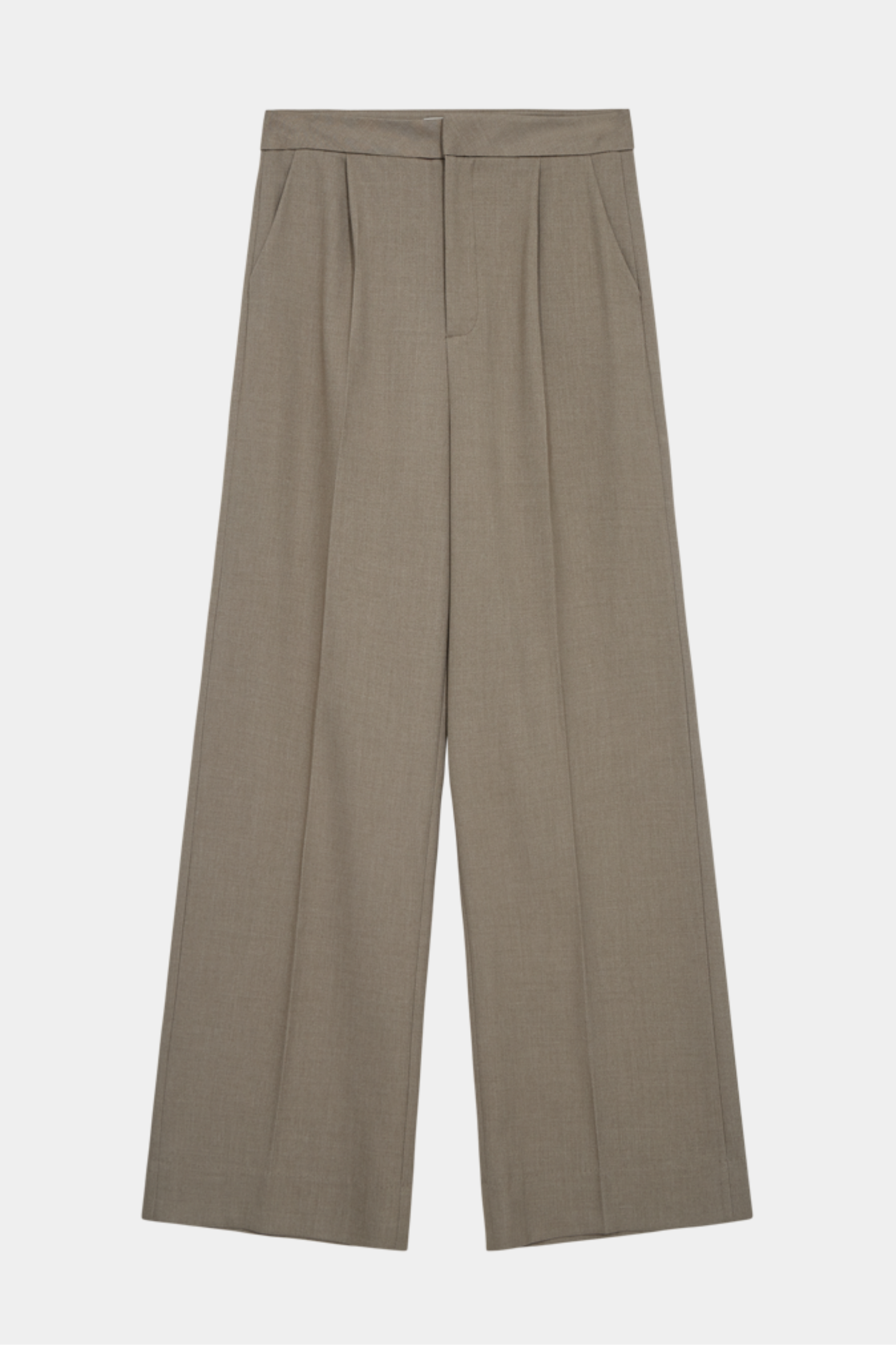 buks, bukser, pant, pants, habit, blazer, prefolder, brun, melange, beige, klassisk, vidde, Fin, smuk, elegant, klassisk, staple, feminin, pæn, rå, cool, sej, unik, musthave, hverdag, fest, kvinde, dame, woman
