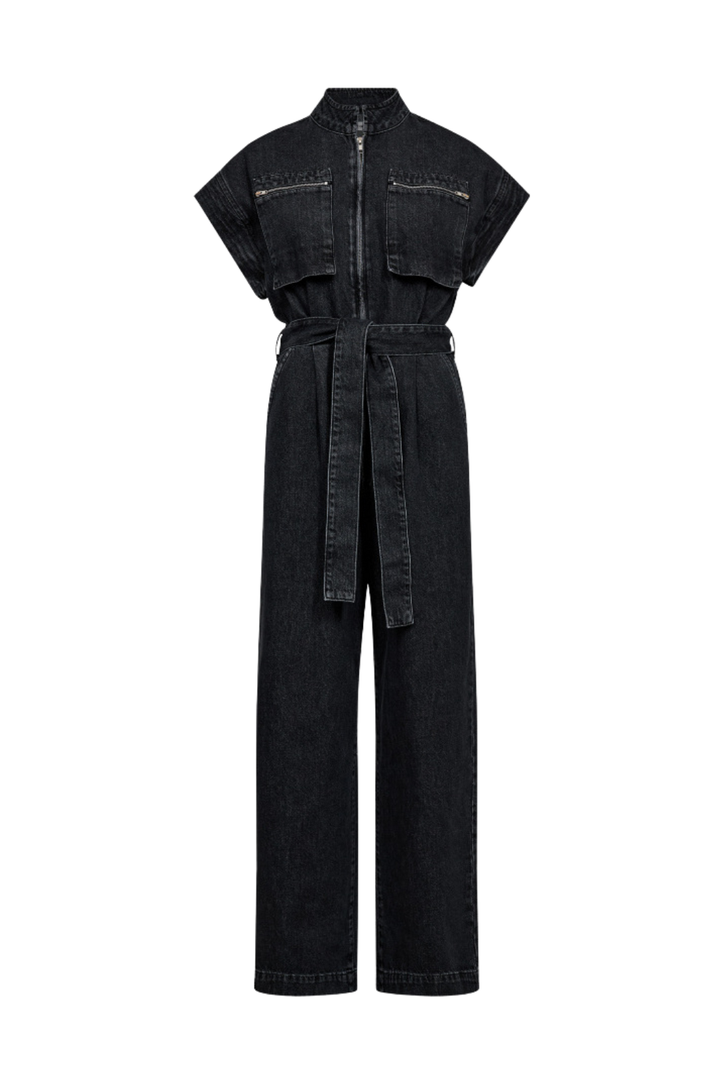 Jumpsuit, buksedragt, denim, cowboy, lynlås, bindebånd, brystlommer, Fin, smuk, elegant, klassisk, staple, feminin, pæn, rå, cool, sej, unik, musthave, hverdag, fest, kvinde, dame, woman