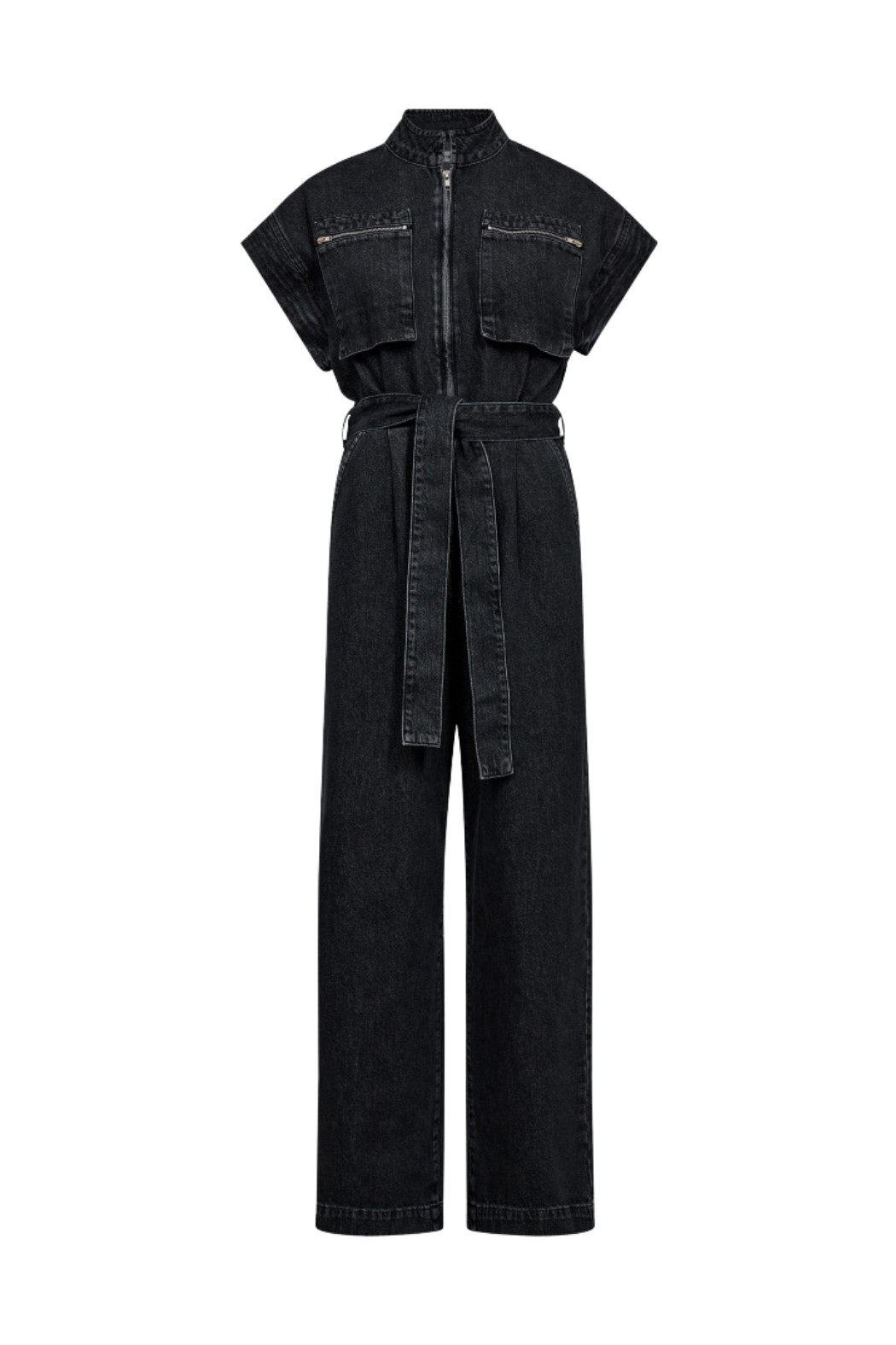 Jumpsuit, buksedragt, denim, cowboy, lynlås, bindebånd, brystlommer, Fin, smuk, elegant, klassisk, staple, feminin, pæn, rå, cool, sej, unik, musthave, hverdag, fest, kvinde, dame, woman