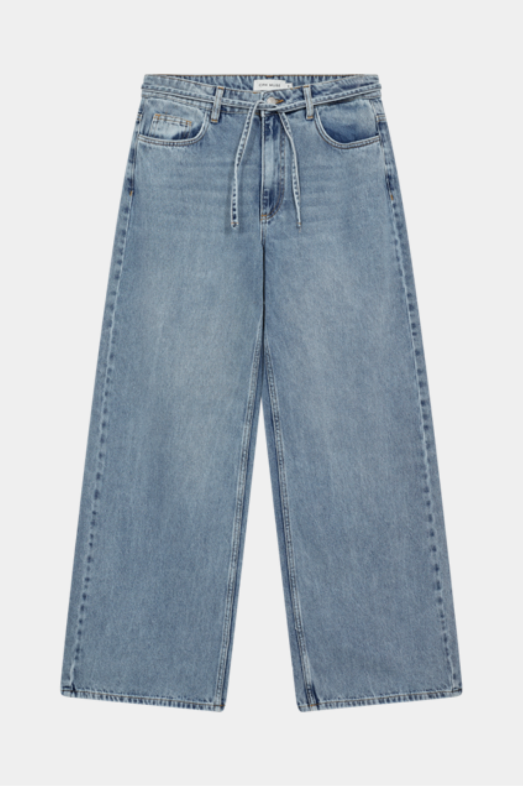 jeans, cowboybukser, løs, vidde, bredde, bindebånd, vasket, Fin, smuk, elegant, klassisk, staple, feminin, pæn, rå, cool, sej, unik, musthave, hverdag, fest, kvinde, dame, woman
