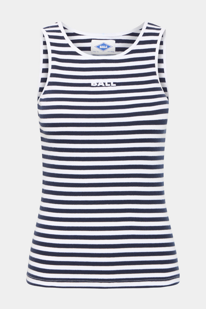 top, tanktop, stribet, striber, stribe, hvid, navy, Fin, smuk, elegant, klassisk, feminin, pæn, rå, cool, sej, unik, musthave, hverdag, fest 