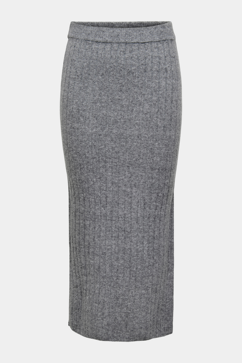 Fin, smuk, elegant, klassisk, staple, feminin, pæn, rå, cool, sej, unik, musthave, hverdag, fest, kvinde, dame, woman, nederdel, skirt, blød, soft, tætsiddende, rib, warm, varm, cozy, hygge, maxi, midi, lang