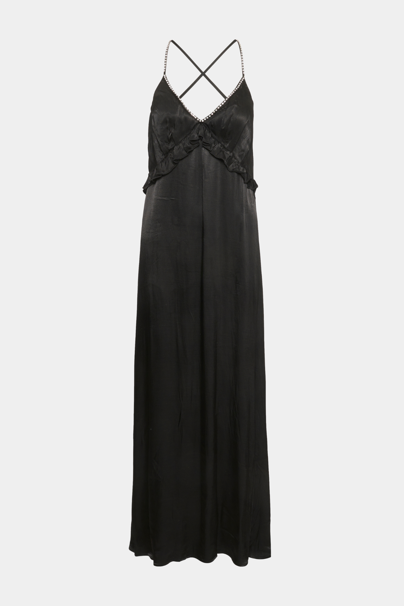 kjole, dress, lang, cocktail, eksklusiv, sten, similisten, glimmer, glitter, viskose, sort, blank, shiny, stropper, festlig, fin, smuk, elegant, klassisk, feminin, pæn, rå, cool, sej, unik, musthave, fest