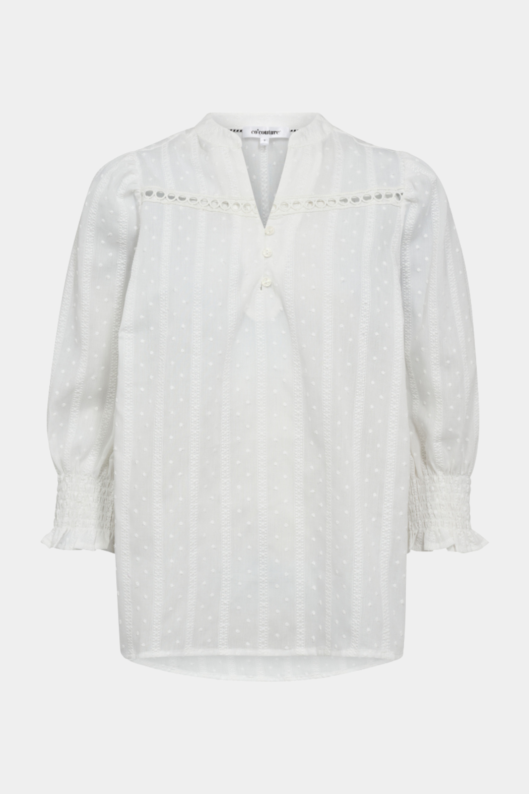 shirt, skjorte, bluse, blouse, hvid, white, prikker, dots, Fin, smuk, elegant, klassisk, feminin, pæn, rå, cool, sej, unik, musthave, hverdag, fest
