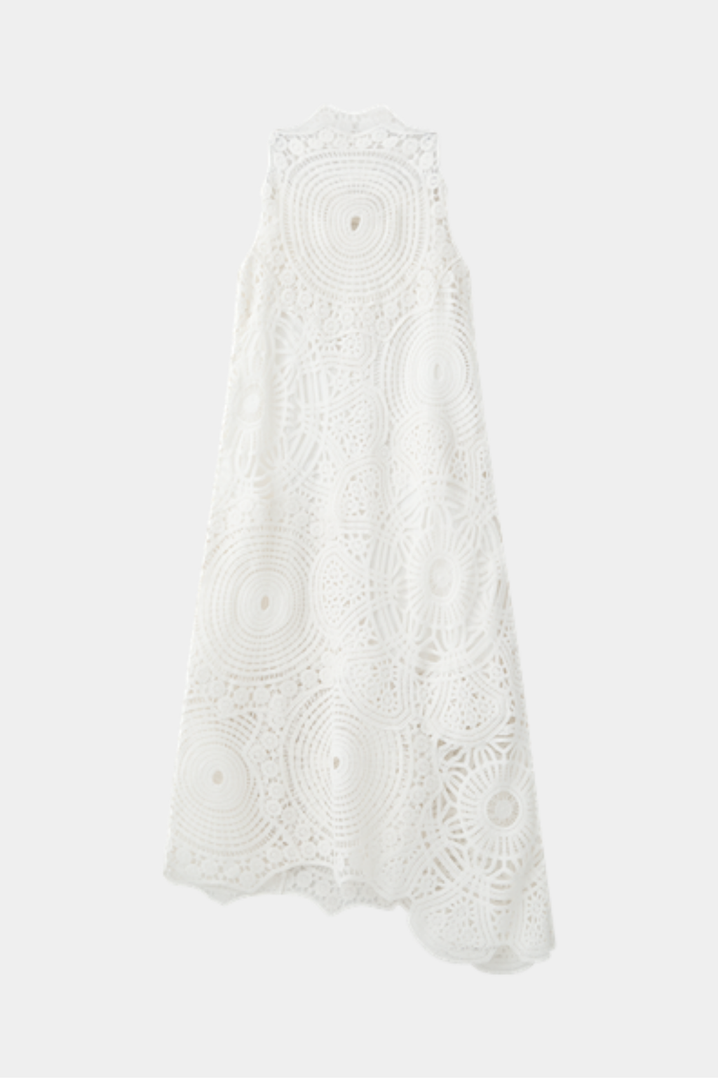 kjole, dress, lang, long, hæklet, crochet, mønster, asymmetrisk, ærmeløs, festlig, Fin, smuk, elegant, klassisk, staple, feminin, pæn, rå, cool, sej, unik, musthave, hverdag, fest, kvinde, dame, woman
