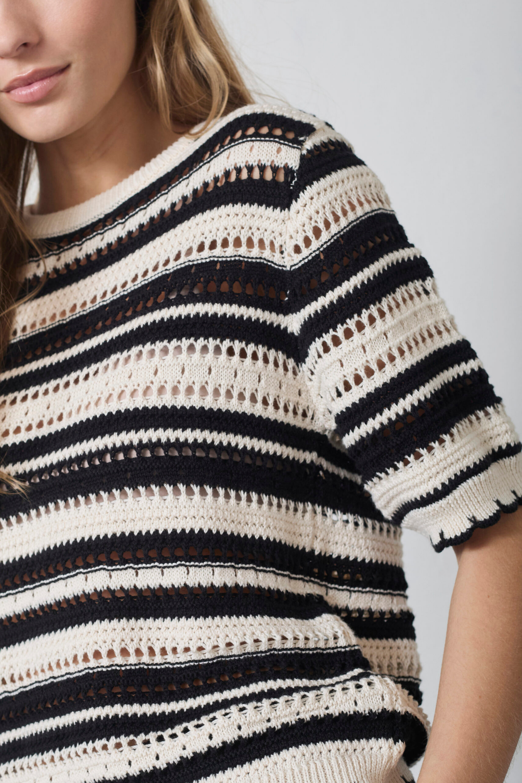 OdetteCC stripe SS o-knit