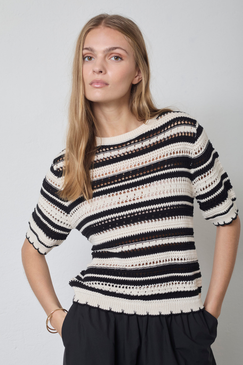 OdetteCC stripe SS o-knit