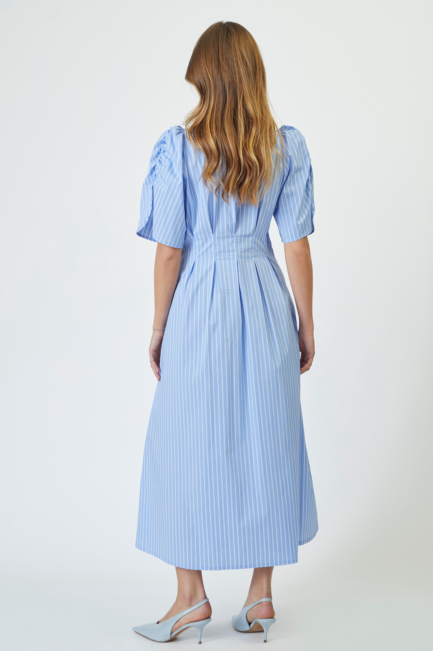 Forudbestilling - MicaCC stripe pleat dress