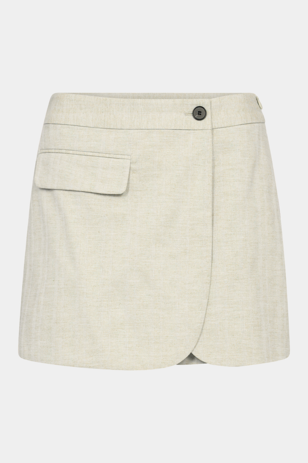 Fin, smuk, elegant, klassisk, staple, feminin, pæn, rå, cool, sej, unik, musthave, hverdag, fest, kvinde, dame, woman, skort, skirt, nederdel, shorts, kombi, lys, sand, beige, off white, creme, sommer, let, luftig