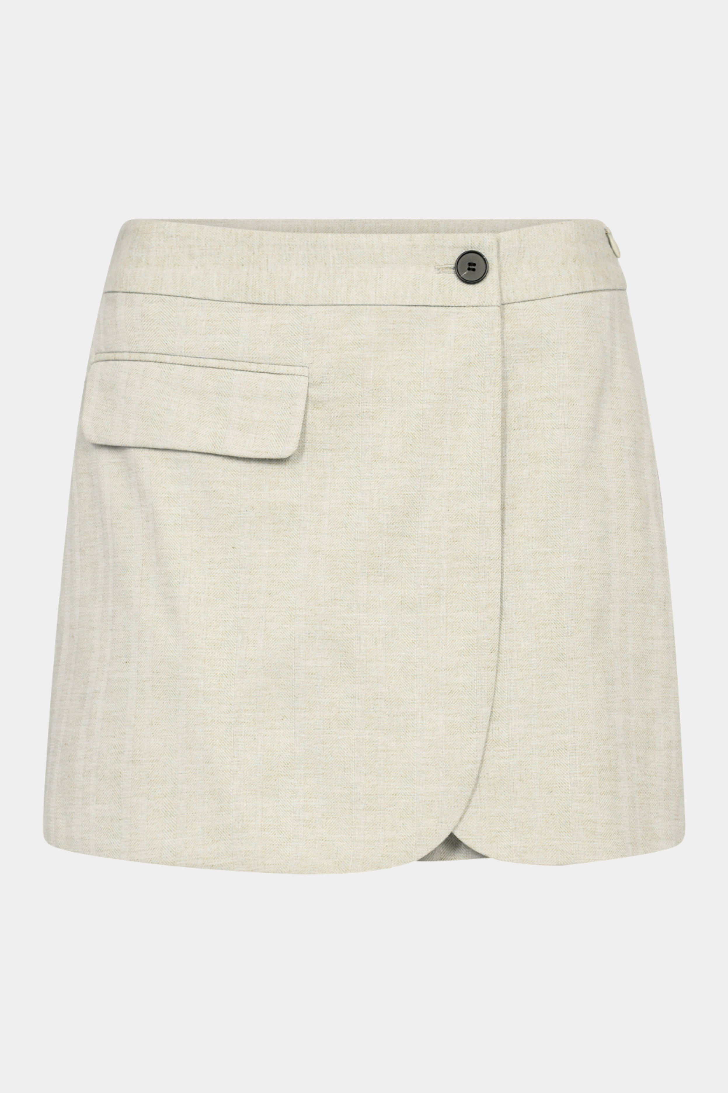Fin, smuk, elegant, klassisk, staple, feminin, pæn, rå, cool, sej, unik, musthave, hverdag, fest, kvinde, dame, woman, skort, skirt, nederdel, shorts, kombi, lys, sand, beige, off white, creme, sommer, let, luftig