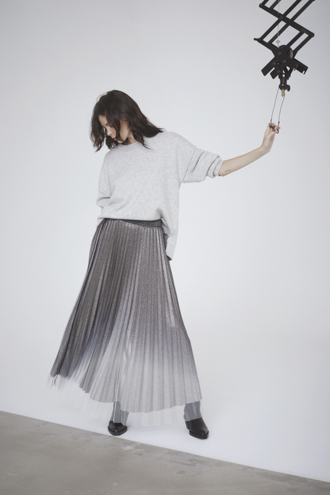 GlitterCC plissé skirt