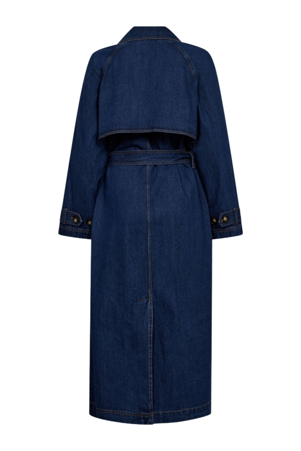 DelinaCC denim trench coat
