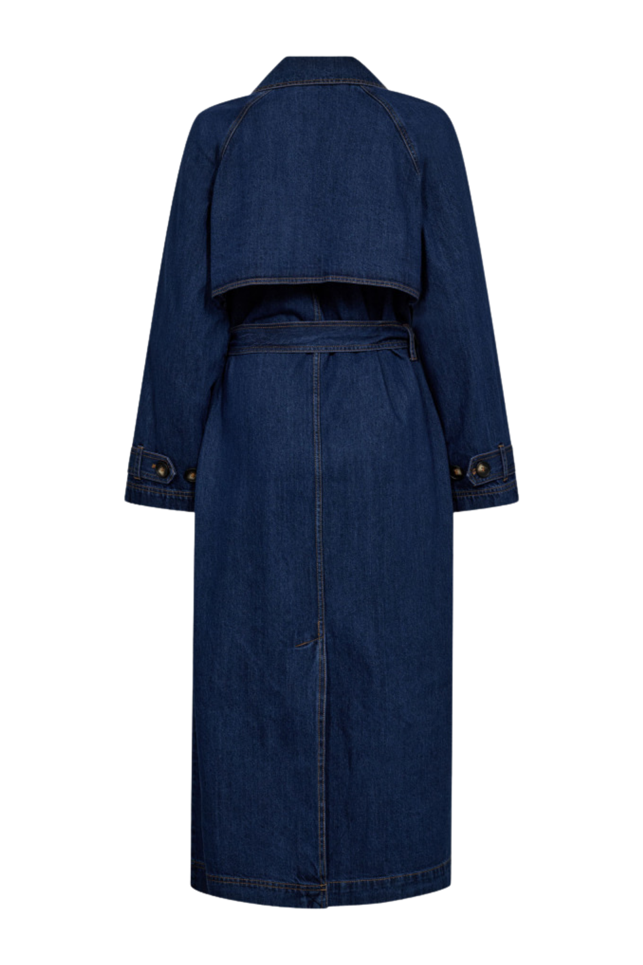 DelinaCC denim trench coat
