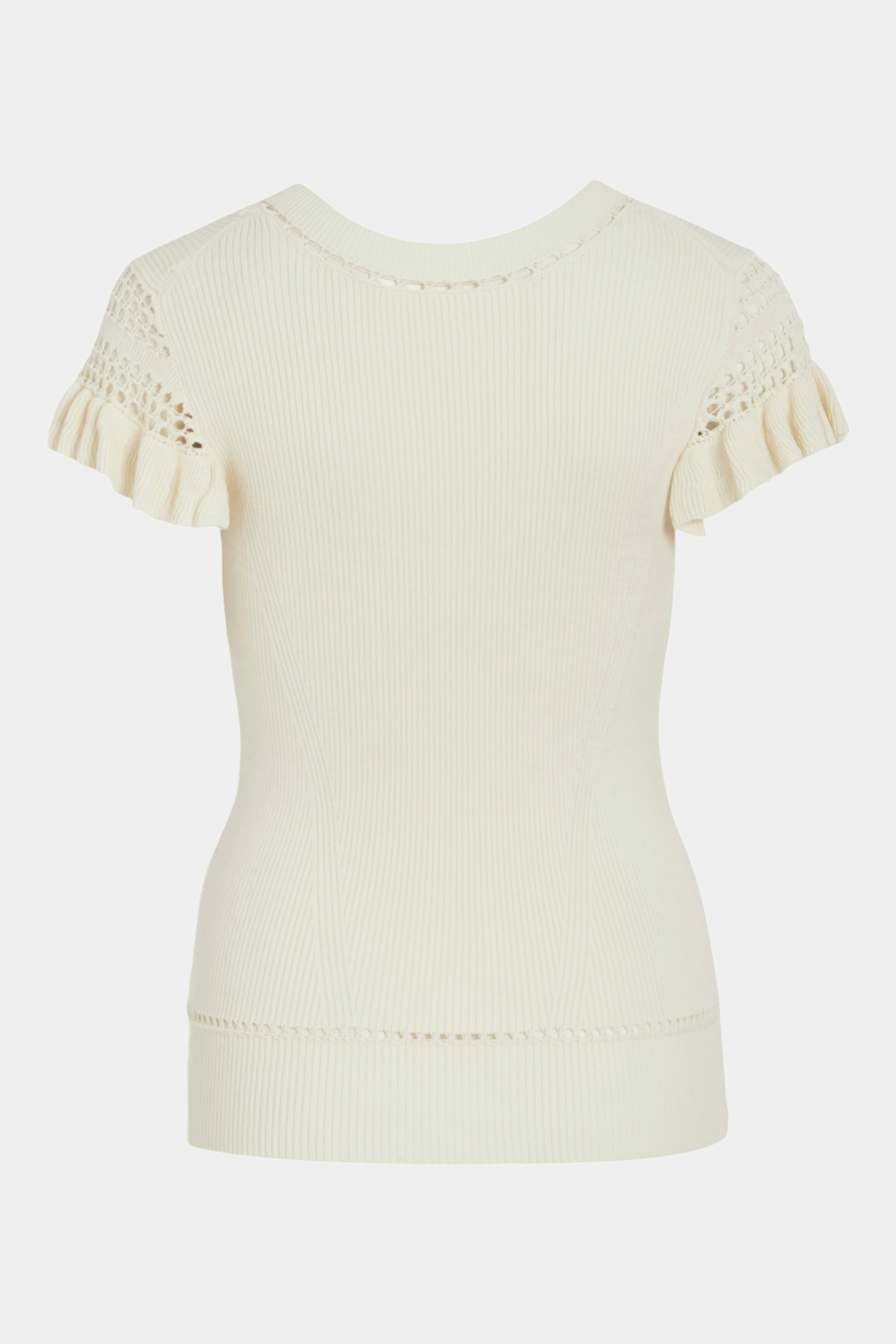 VITrista S/L rev v-neck knit top