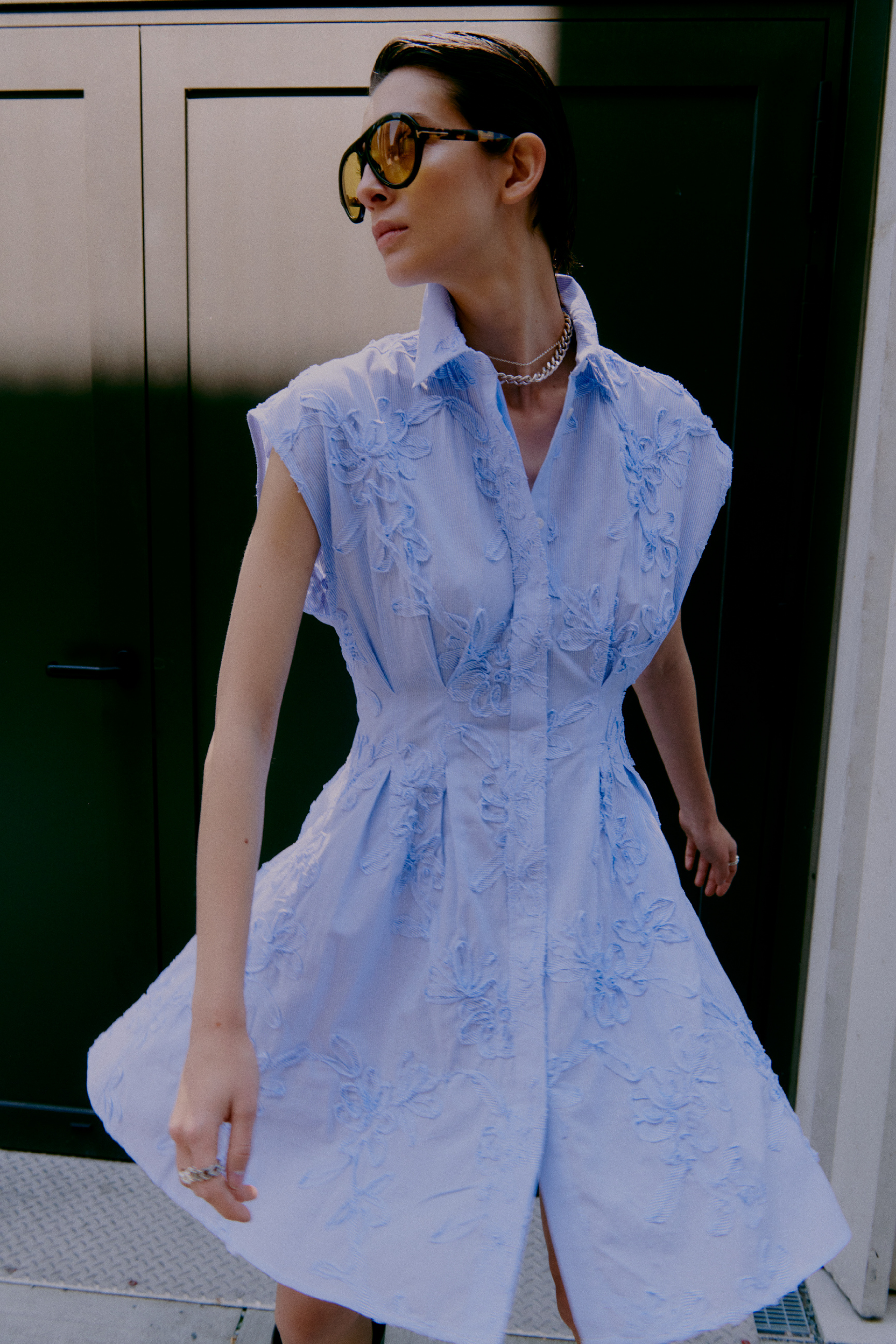 Jamz crisp summer shirting dress