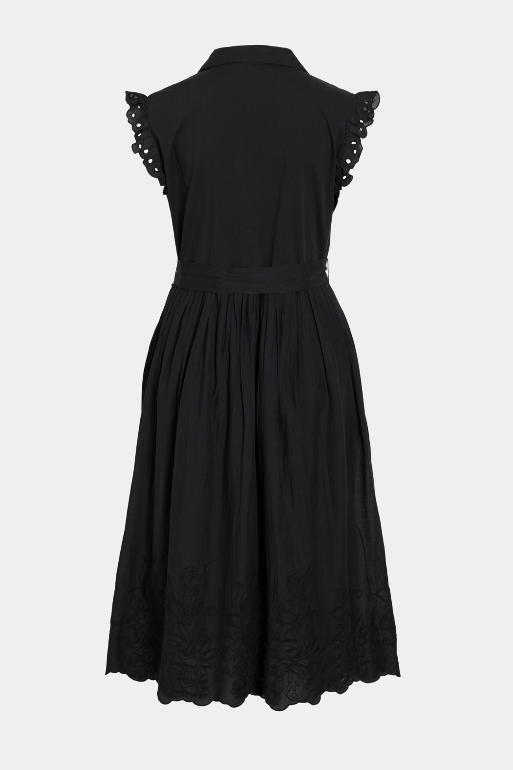 VIAnglassi v-neck S/L midi dress