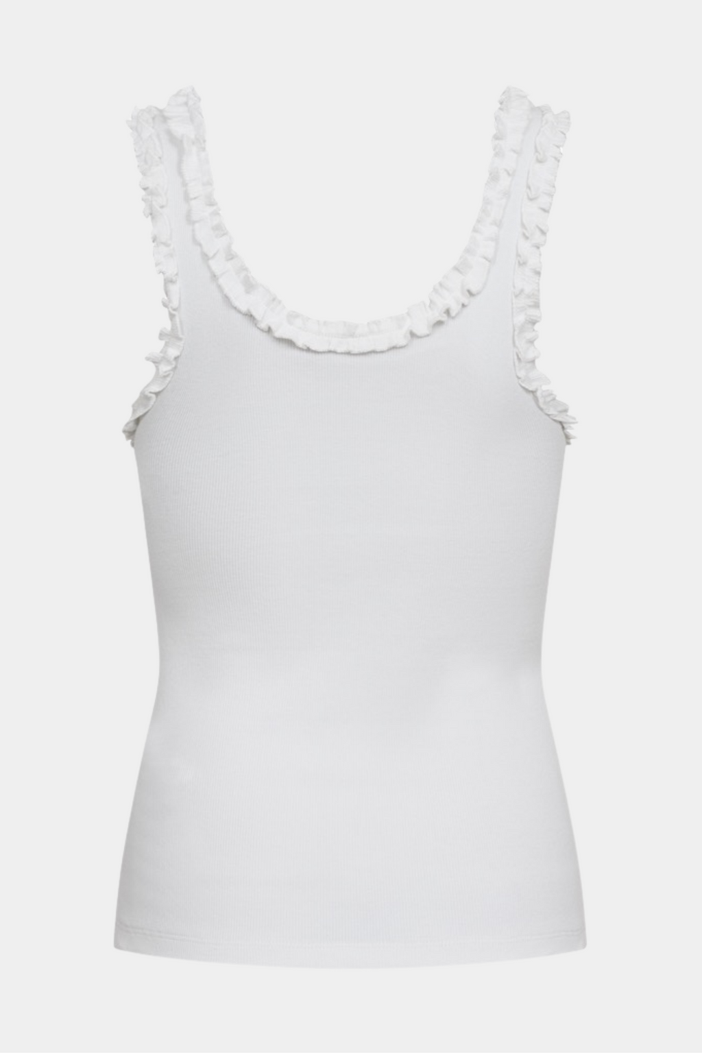 CMSiv frill top | Bright white