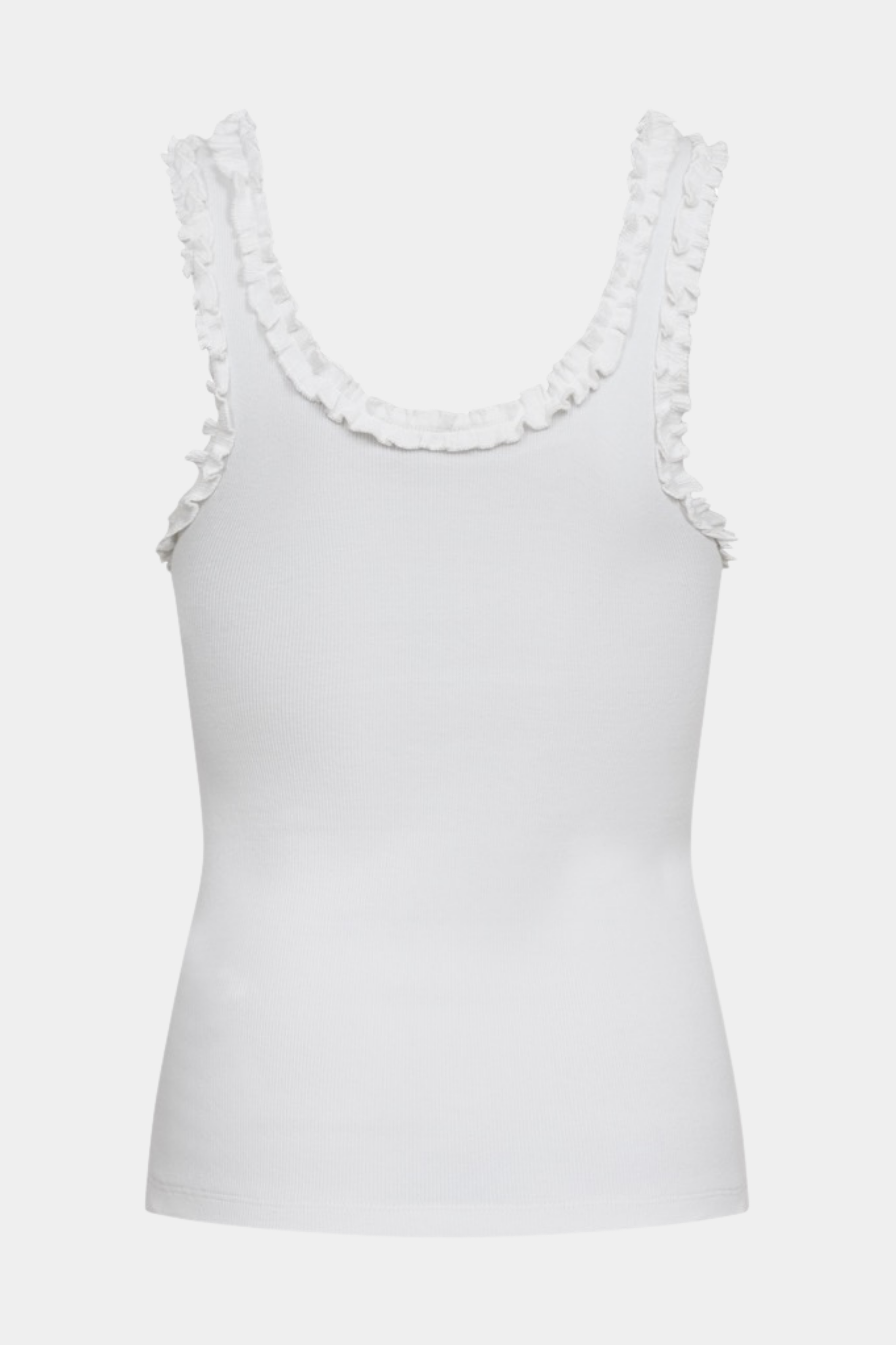 CMSiv frill top | Bright white