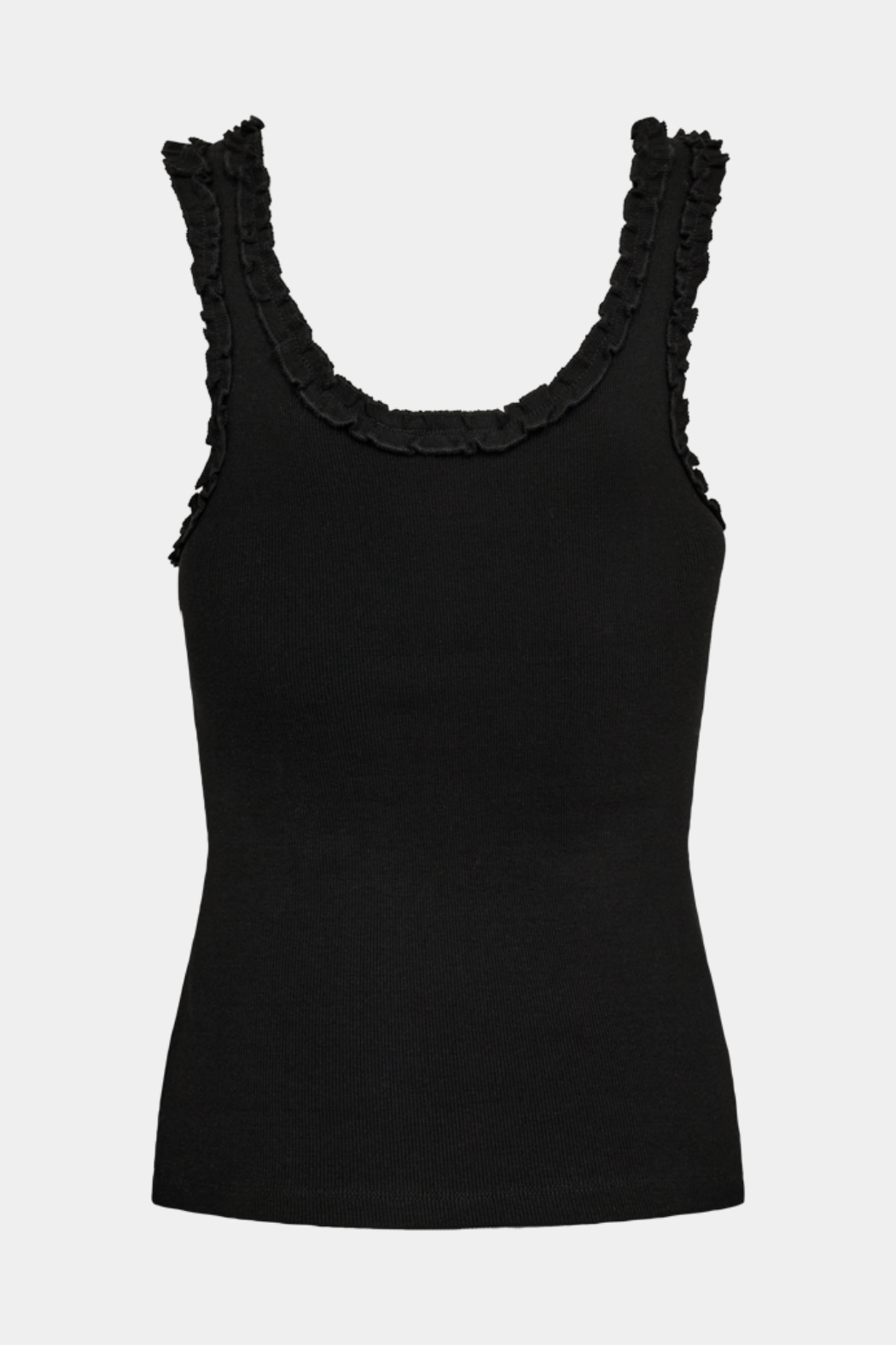 Forudbestilling - CMSiv frill top | Black