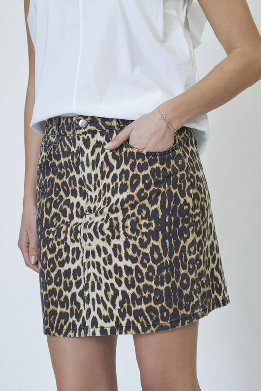LeoCC denim skirt