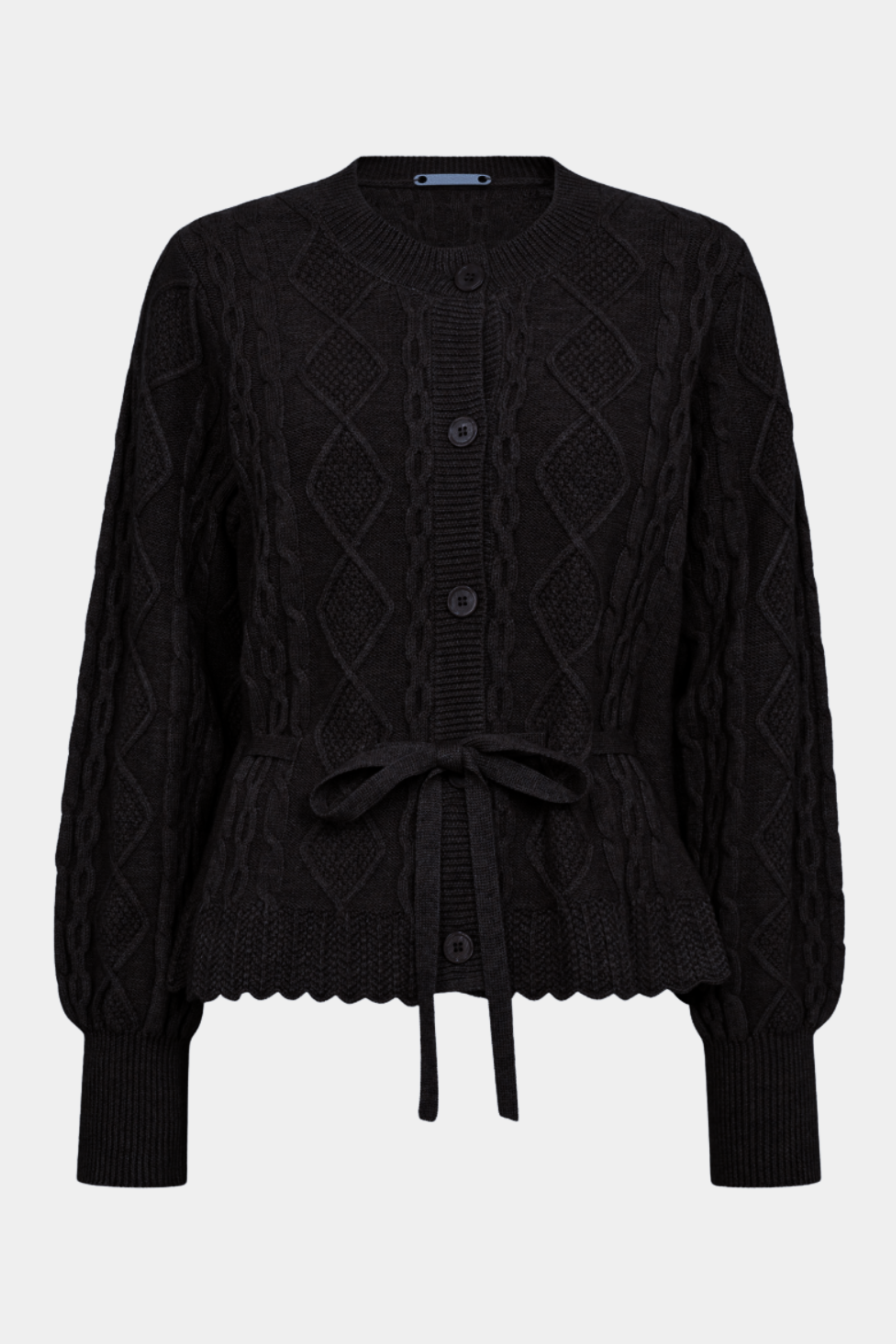 RowCC cable tie cardigan