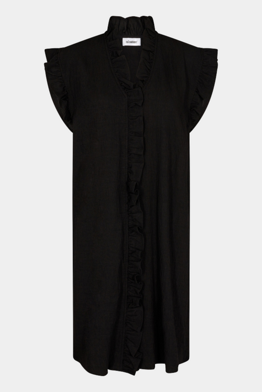 SuedaCC frill dress, black