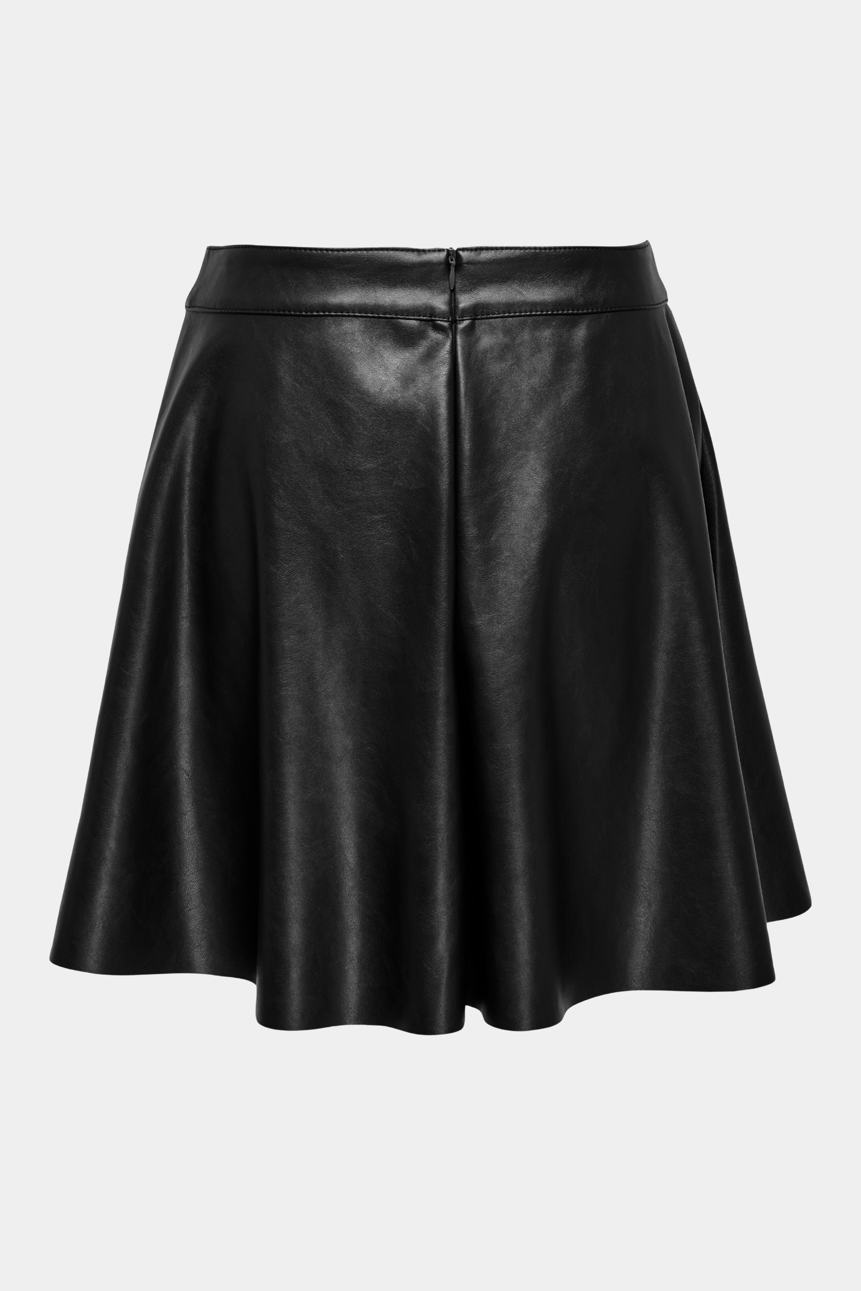 Forudbestilling - ONLUna faux leather flared skirt