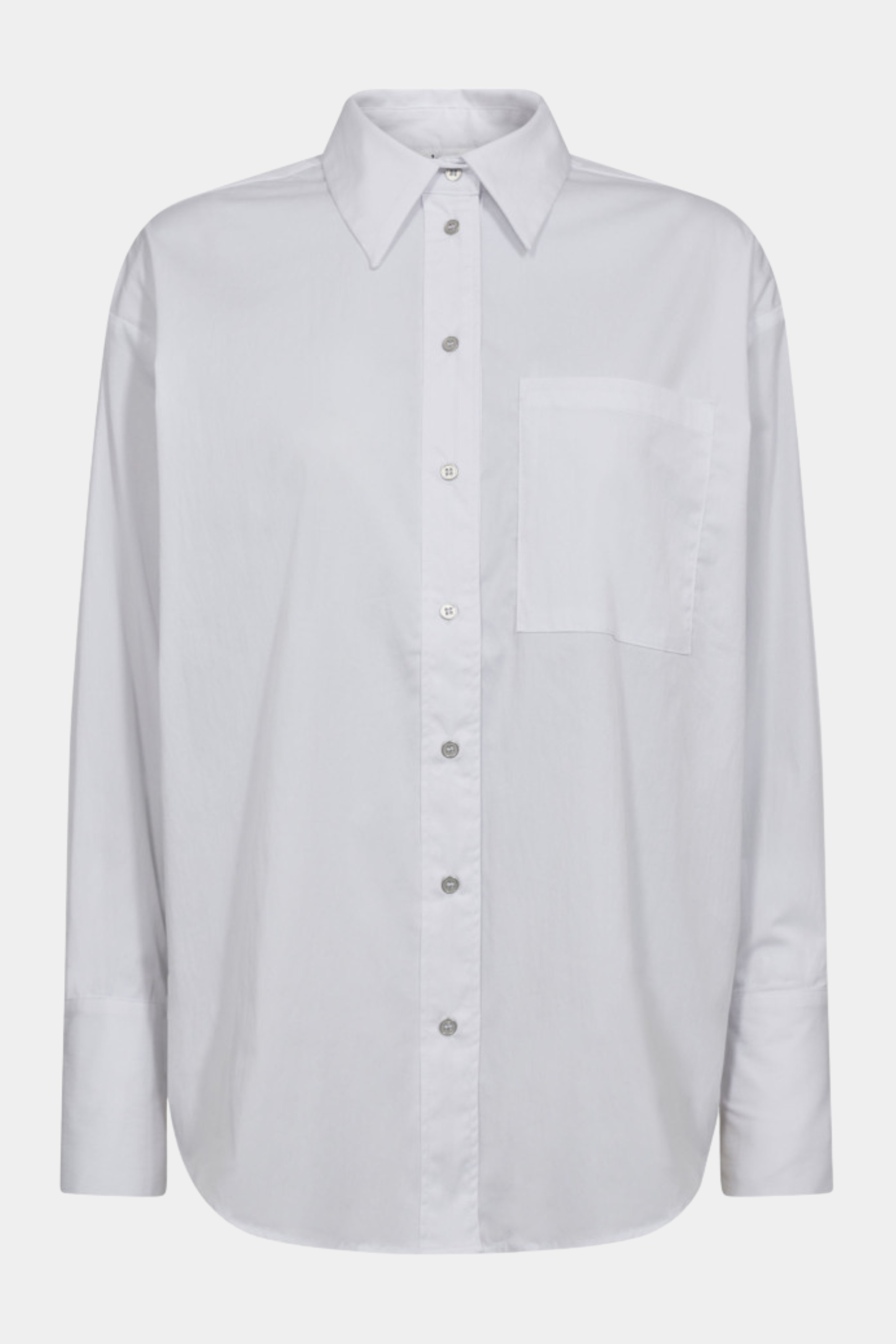 skjorte, shirt, oversize, stor, lang, knapper, krave, hvid, white, Fin, smuk, elegant, klassisk, staple, feminin, pæn, rå, cool, sej, unik, musthave, hverdag, fest, kvinde, dame, woman
