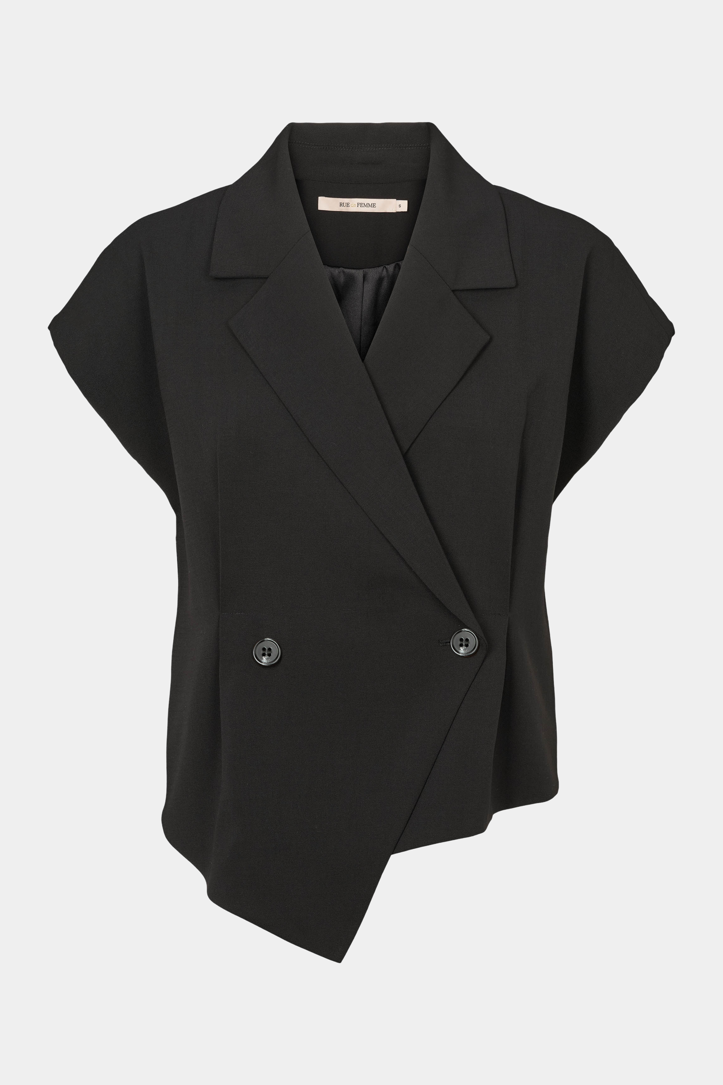 top, blus, habit, blazer,  suits, suiting, black, sort, figursyet, hverdag, fest, arbejde, work, business, elegant, fin, feminin, kvinde, dame, woman