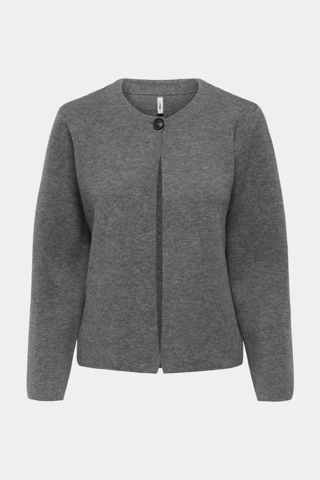 cardigan, trøje, bluse, knap, grå, grey, melange, Fin, smuk, elegant, klassisk, staple, feminin, pæn, rå, cool, sej, unik, musthave, hverdag, fest, kvinde, dame, woman
