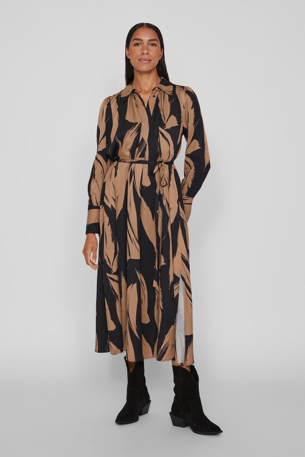 VIJone LS ankle dress