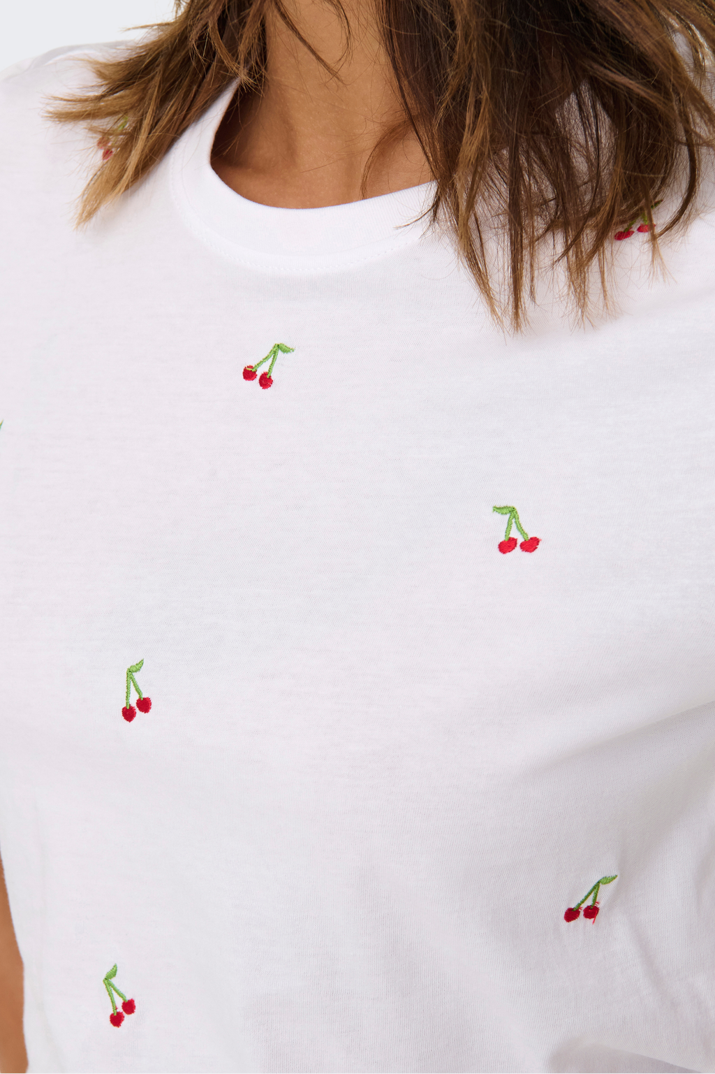ONLKetty life S/S o-neck top | cherry
