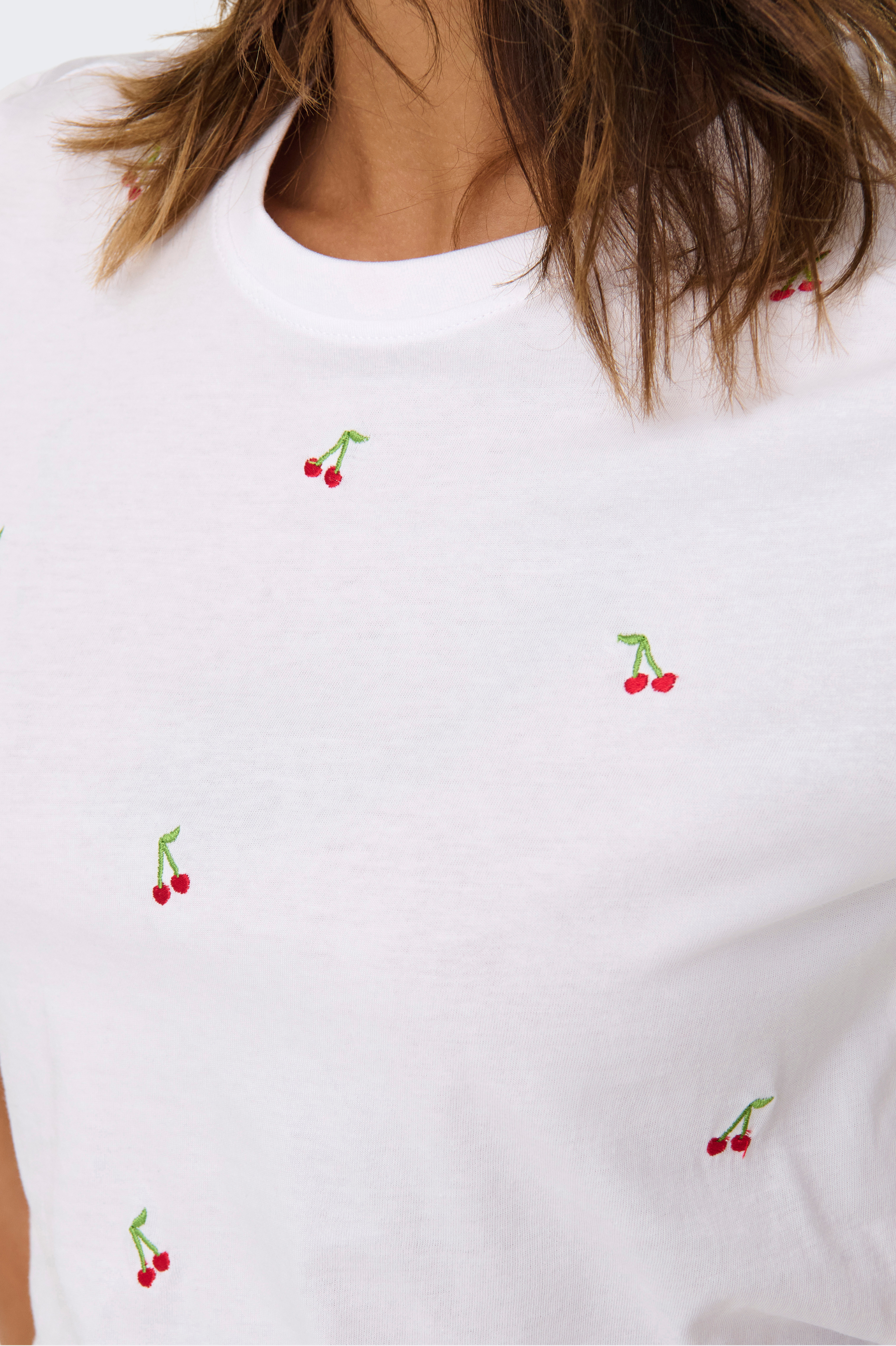 ONLKetty life S/S o-neck top | cherry