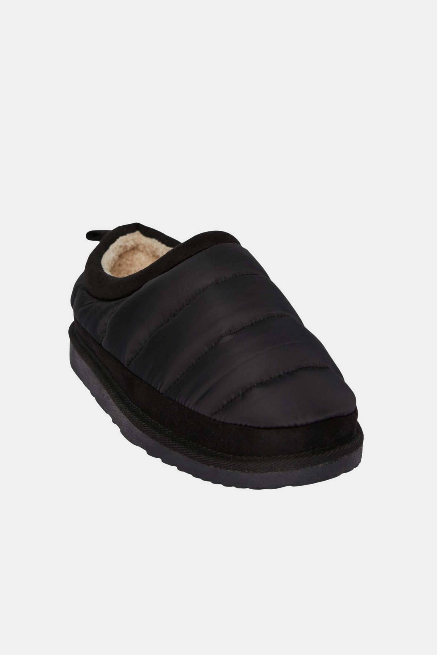 PCKara padded slipper, black