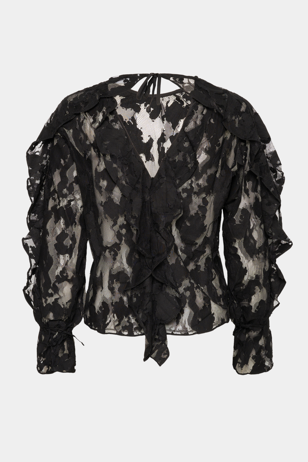 bluse, blouse, shirt, blonde, lace, broderi, sort, black, transparent, see through, gennemsigtig, elegant, fin, feminin, hverdag, fest, kvinde, dame, woman
