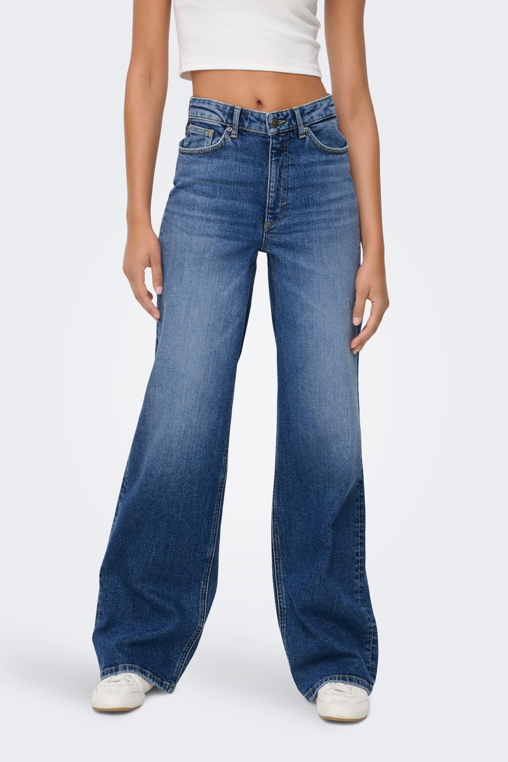 Forudbestilling - ONLJuicy HW wide leg dot330 dnm