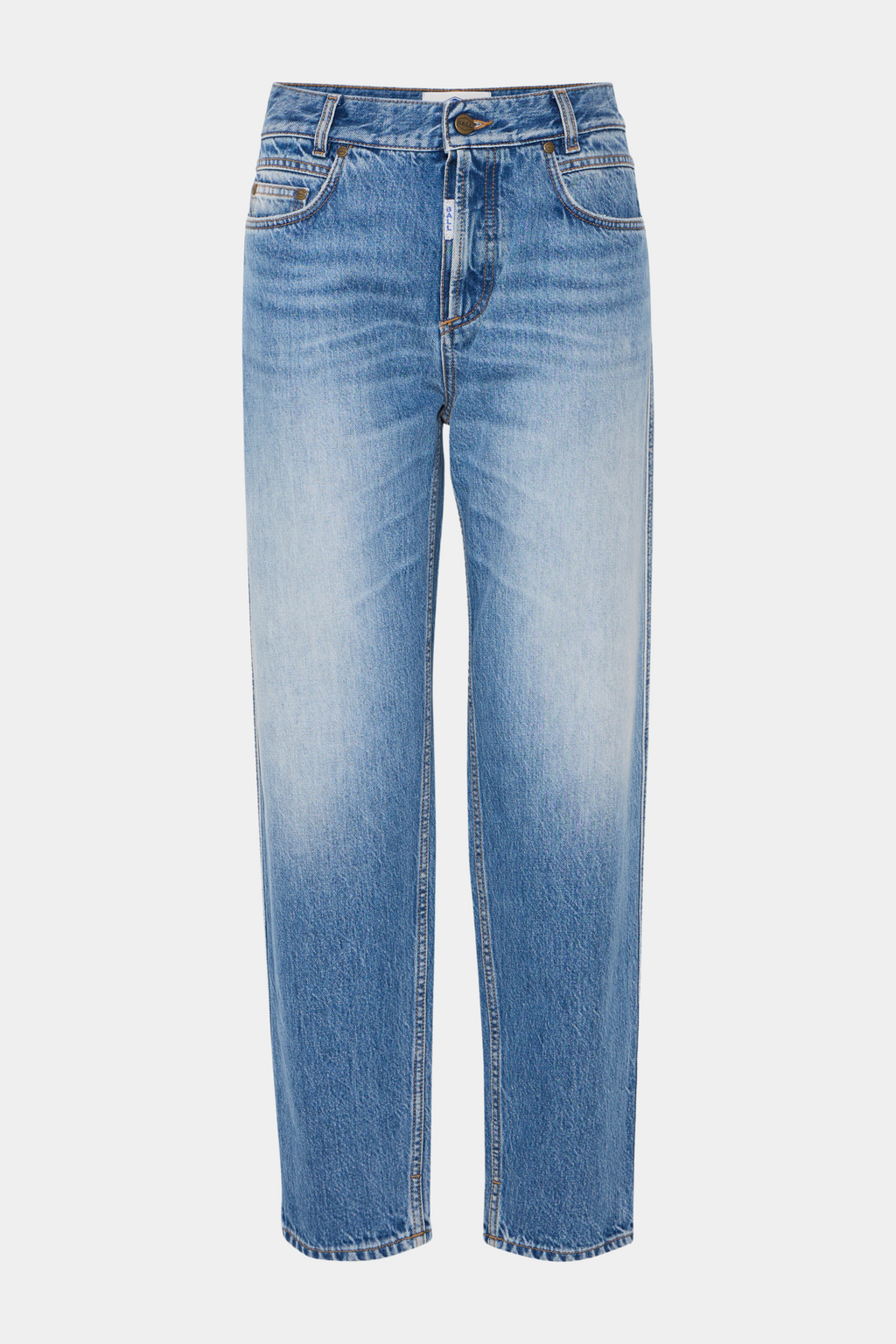 buks, bukser, jeans, denim, cowboy, blå, blue, vintage, light, lyseblå, mellemblå, slid, lommer, Fin, smuk, elegant, klassisk, feminin, pæn, rå, cool, sej, unik, musthave, hverdag, fest, staple, classic, kvinde, dame, woman, unisex, detaljer, højtaljet, high waist