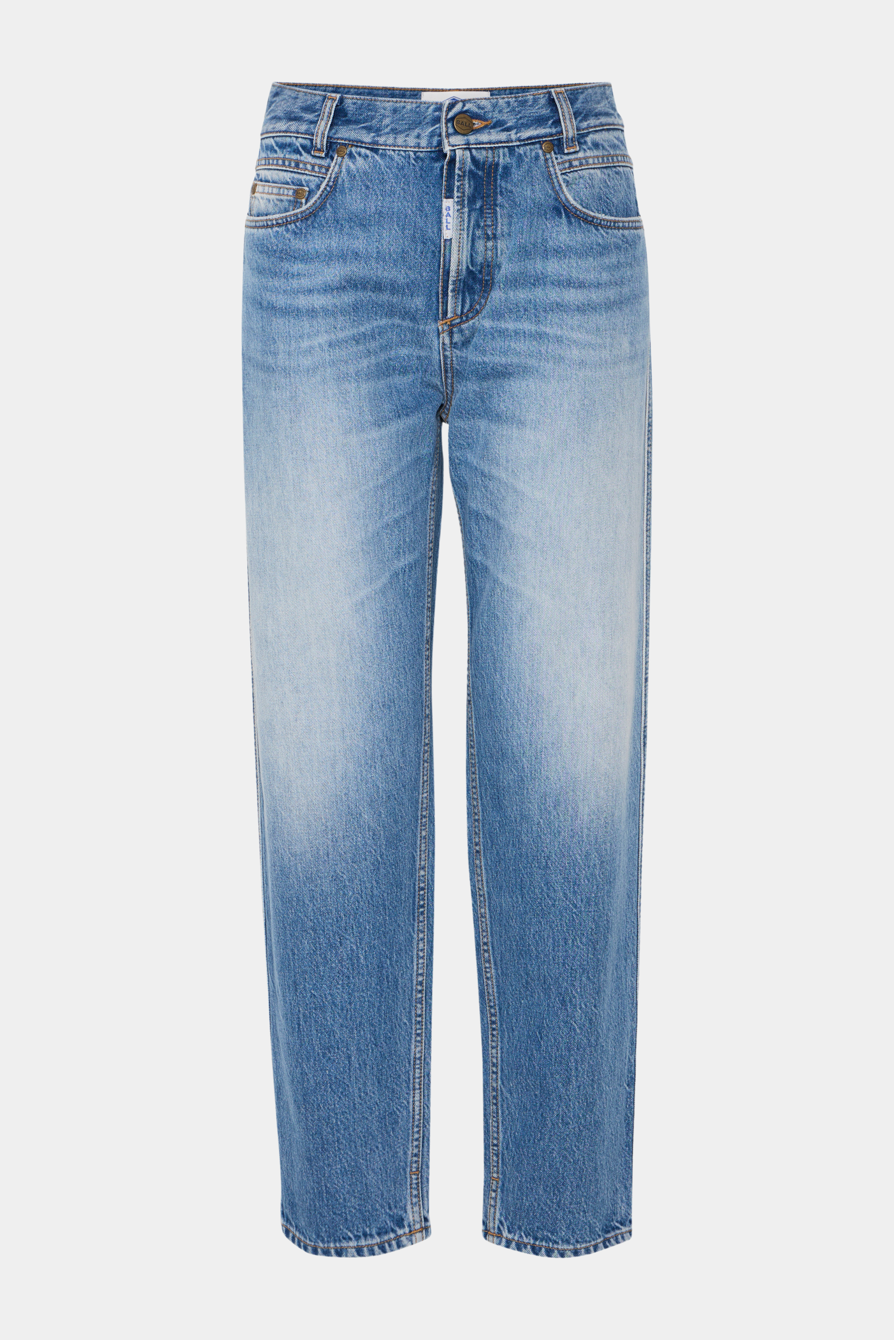 buks, bukser, jeans, denim, cowboy, blå, blue, vintage, light, lyseblå, mellemblå, slid, lommer, Fin, smuk, elegant, klassisk, feminin, pæn, rå, cool, sej, unik, musthave, hverdag, fest, staple, classic, kvinde, dame, woman, unisex, detaljer, højtaljet, high waist