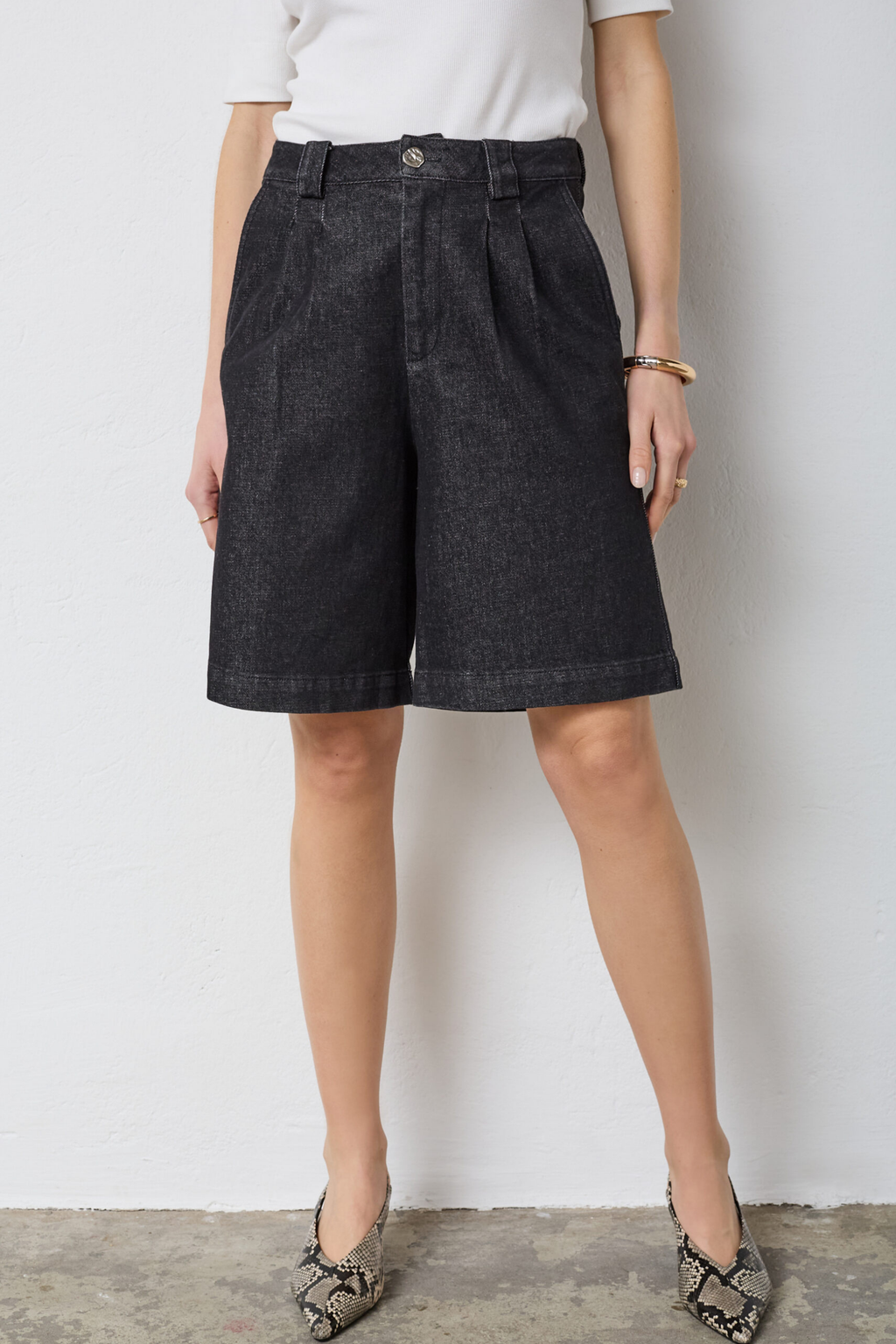 HelimaCC pleat shorts