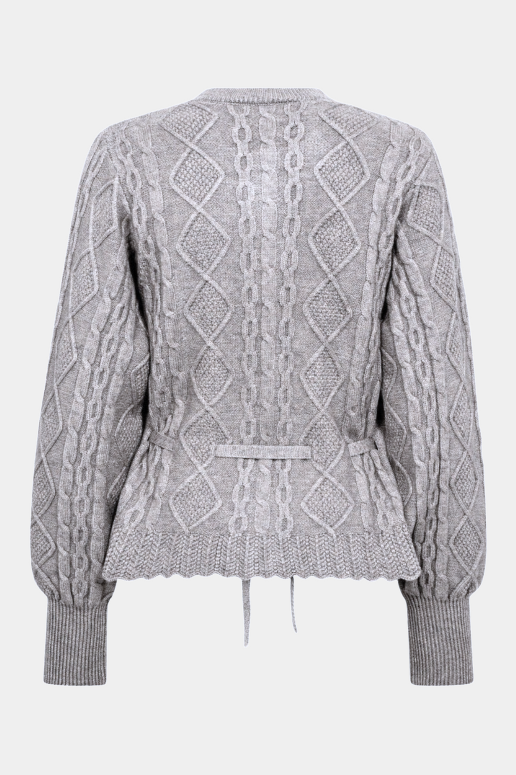 RowCC cable tie cardigan