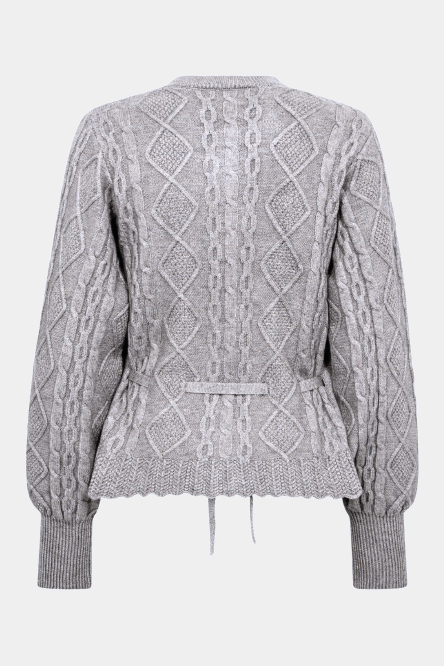 RowCC cable tie cardigan
