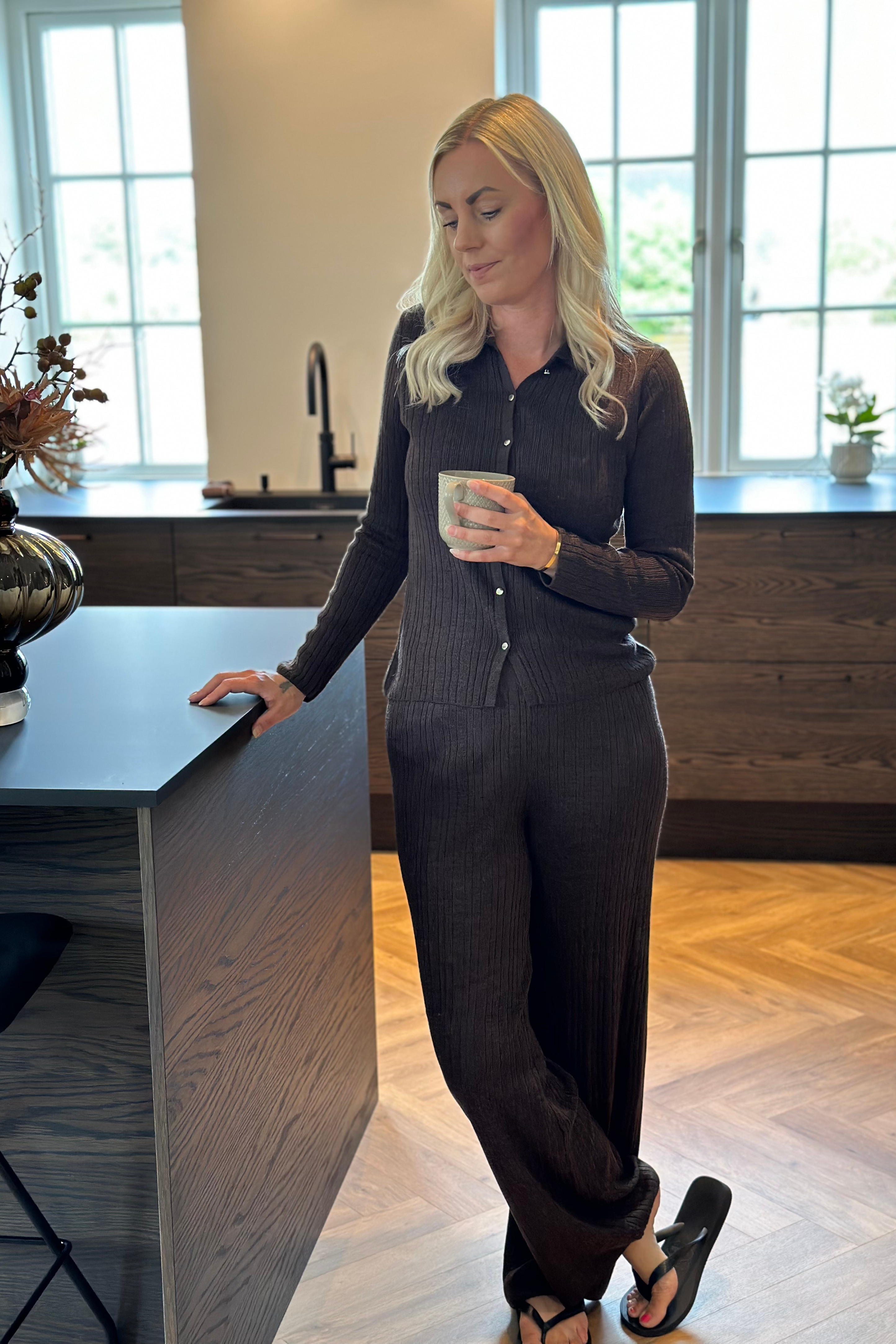 ONLThea LS button polo cardigan knit