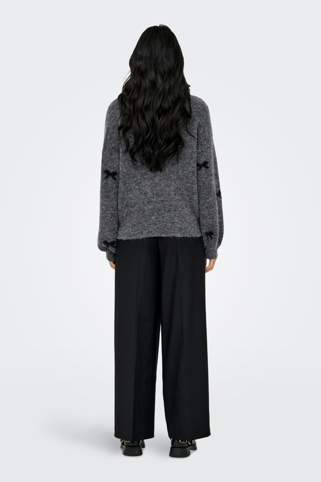 ONLBrunhilda life LS bow o-neck knit